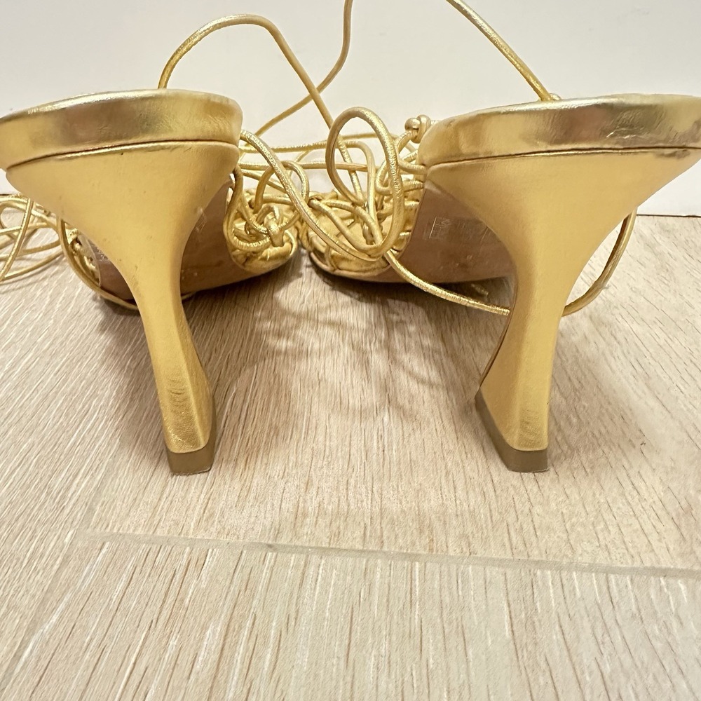 Top Shop Rafi Premium Leather Caged Heel Sandal 8.5 - Picture 6 of 10